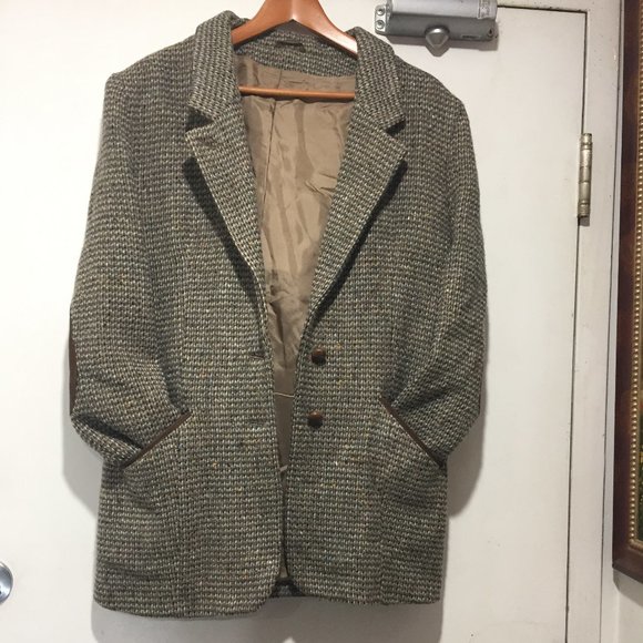 VINTAGE WOOL DONEGAL TWEED JACKETS SIZE L - Picture 2 of 10